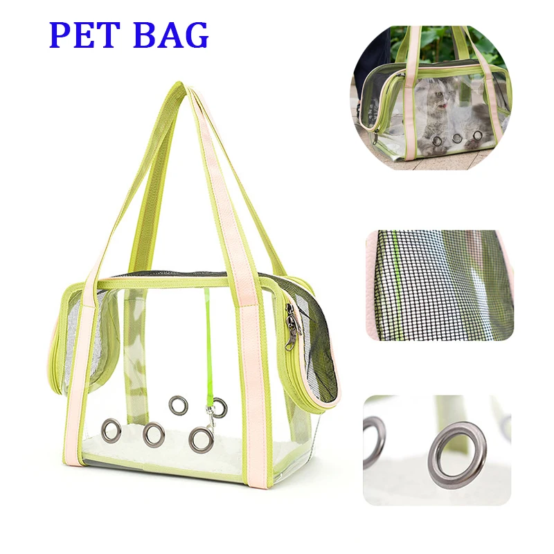 

Breathable Dog Handbag Pet Dog Cat Single Shoulder Bags Light Portable Four Sides AIRY Durable Travel Puppy Bag Pet Supplies