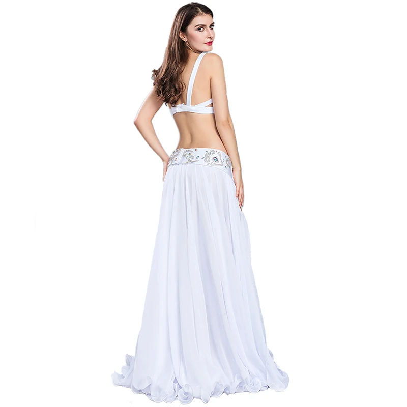 2020 Free Shipping New Women's fashion sexy belly dance costume set/belly wear/BRA&ampbelt&ampskirt dancing clothes-8801 |