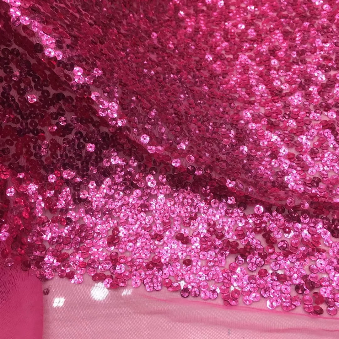 

2020 Высокое качество африканская кружевная ткань, серебро, французская фуксия с Прорезной вышивкой Тюлевая кружевная ткань с блестками для нигерийские вечерние XX3318