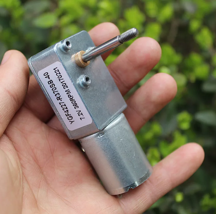 370 длинный редукторный двигатель 7-образный DC7.2V 360 об/мин высокая скорость