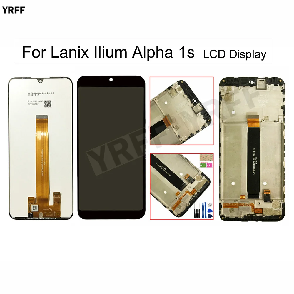 

100% Tested LCD Screens For Lanix Ilium Alpha 1S LCD Display Touch Screen Digitizer Assembly Panel Sensor Phone Repair Sets