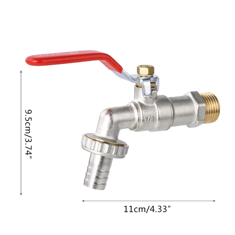 

1/2'' or 3/4'' Brass Single Cold Washing Machine Water Tap Water Flow Control Faucet Water Tank Pipe Connector