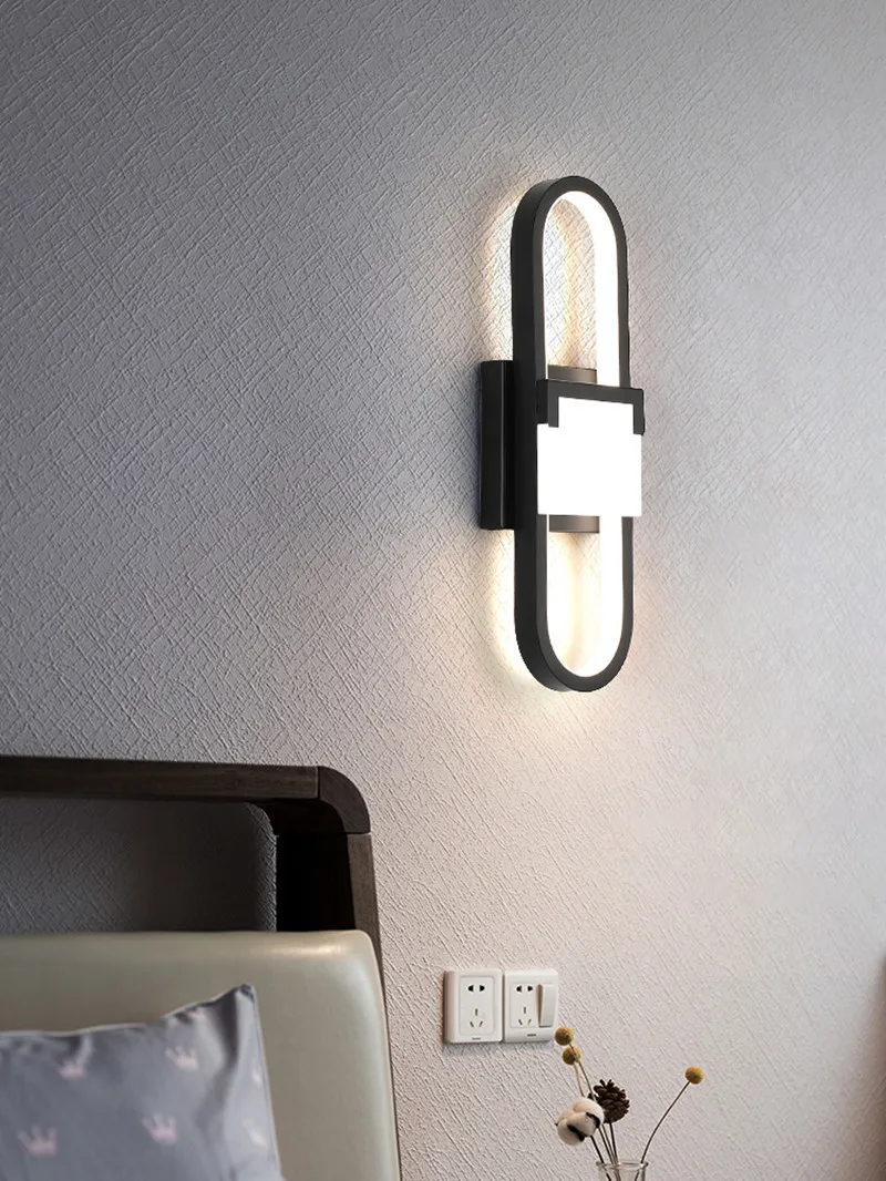 Простой и современный светодиодный настенный светильник креативная