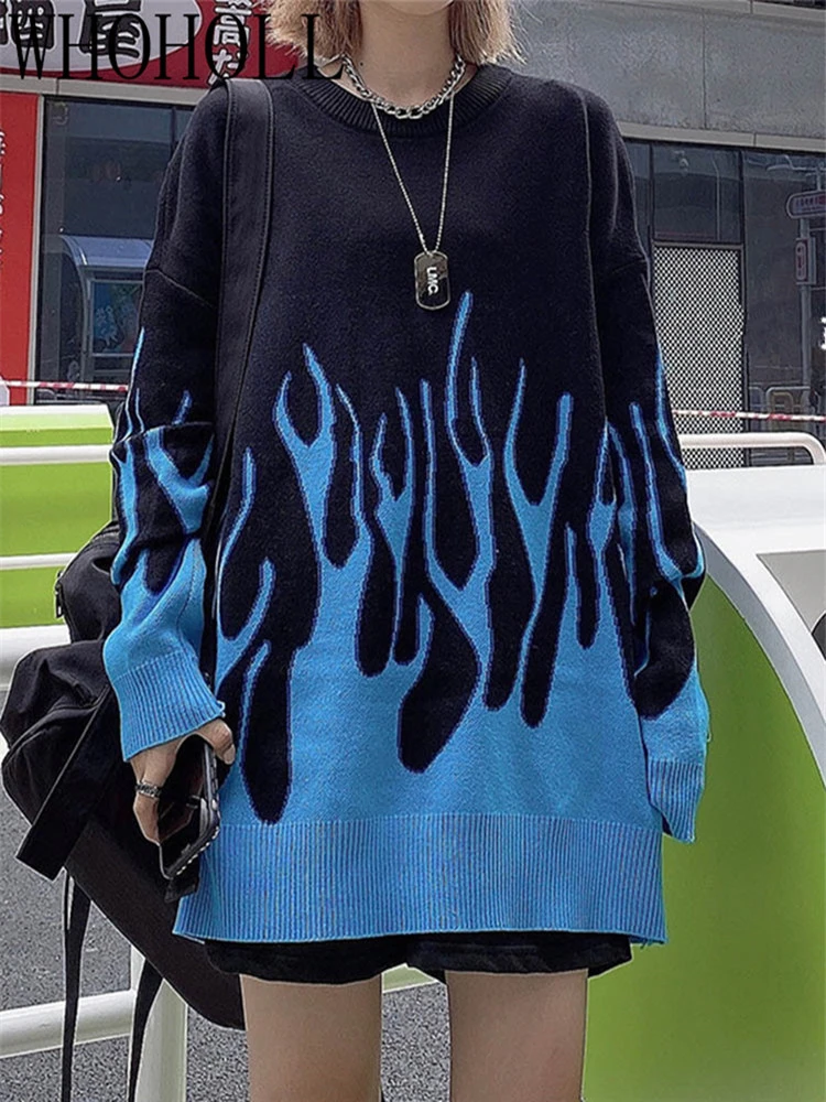 

New sweater women's clothing 2020 autumn Korean Harajuku style medium length loose crew neck BF Pullover long sleeve T-shirt