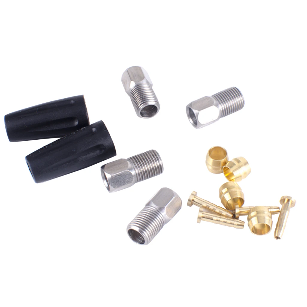 

10 Pairs Bike Hydraulic Disc Brake Hose Olive Connector Inserts Set