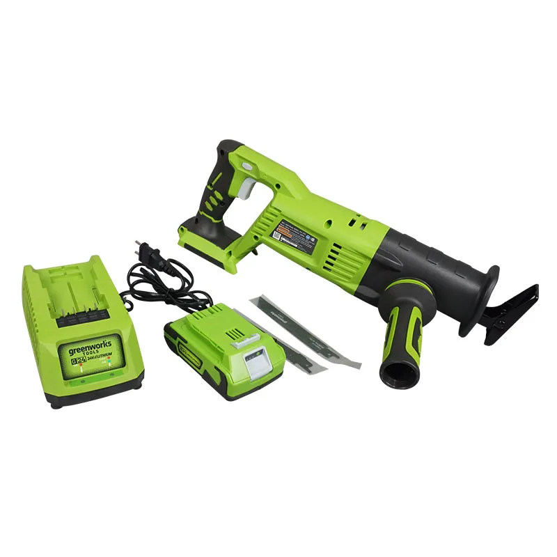 Greenworks сабельная Беспроводная батарея 24 В литий ионная поставляется с батареей и