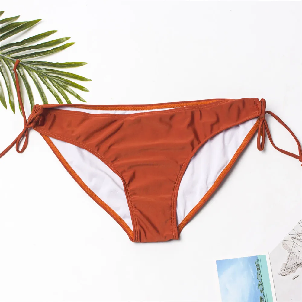 Женские однотонные сексуальные стринги S XXXL бикини танга бандажные женский