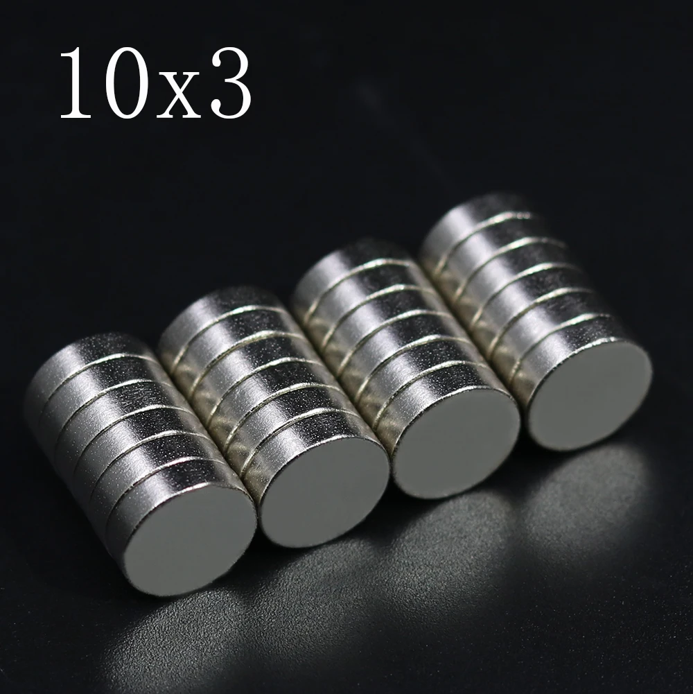 5/10/20/50/100Pcs 10x3 Neodymium Magnet 10mm x 3mm N35 NdFeB Round Super Powerful Strong Permanent Magnetic imanes Disc