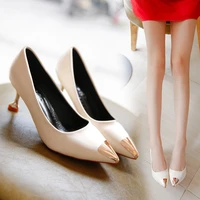 high heel women shoes women 2020 new korean version of pointed pointed thin heel shallow mouth wild black single shoes women