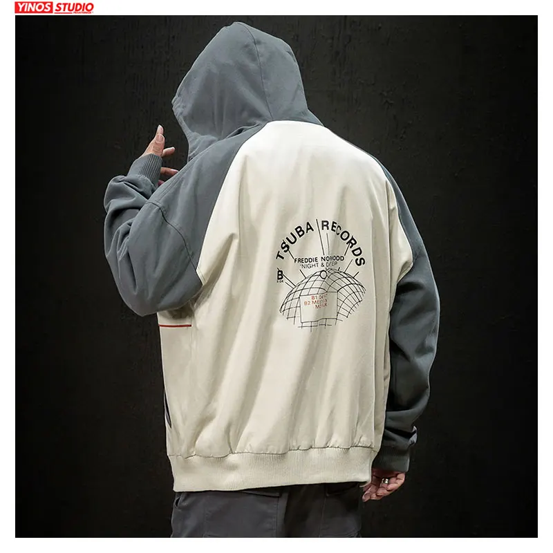 Прямая поставка Уличная Повседневная японская куртка с капюшоном на осень