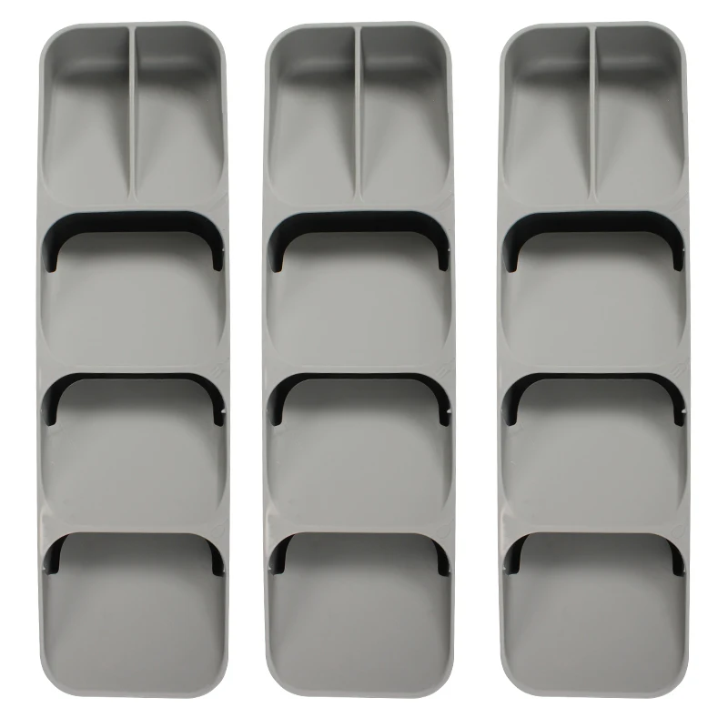 Серая разделительная тарелка для кухонного шкафа RV палочки еды ложки ящик