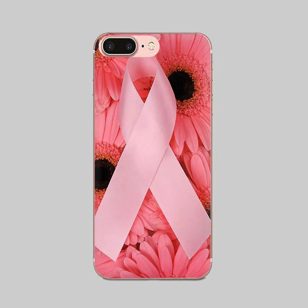 Розовые чехлы на заднюю панель для девочек с раком груди тонкие Чехлы Galaxy Grand A3 A5 A7