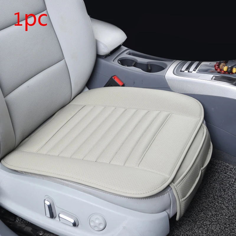 1pc Front Seat Gray Чехлы для автомобильных сидений, кожаные чехлы для автомобильных сидений, накладки для автомобильных сидений, универсальные защитные Ковровые Коврики, аксессуары - Название цвета: 1pc Front Seat Gray
