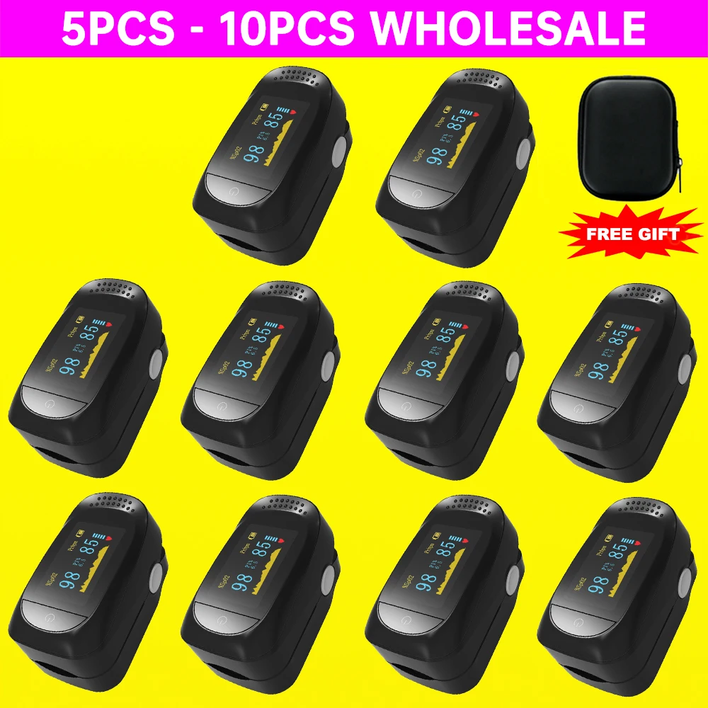 Пульсоксиметр на кончик пальца Светодиодный Измеритель насыщения крови