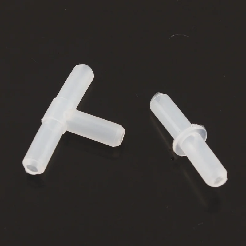 20/50 шт 4 мм тройник прямой крест 90-градусный локоть соединитель для аквариума