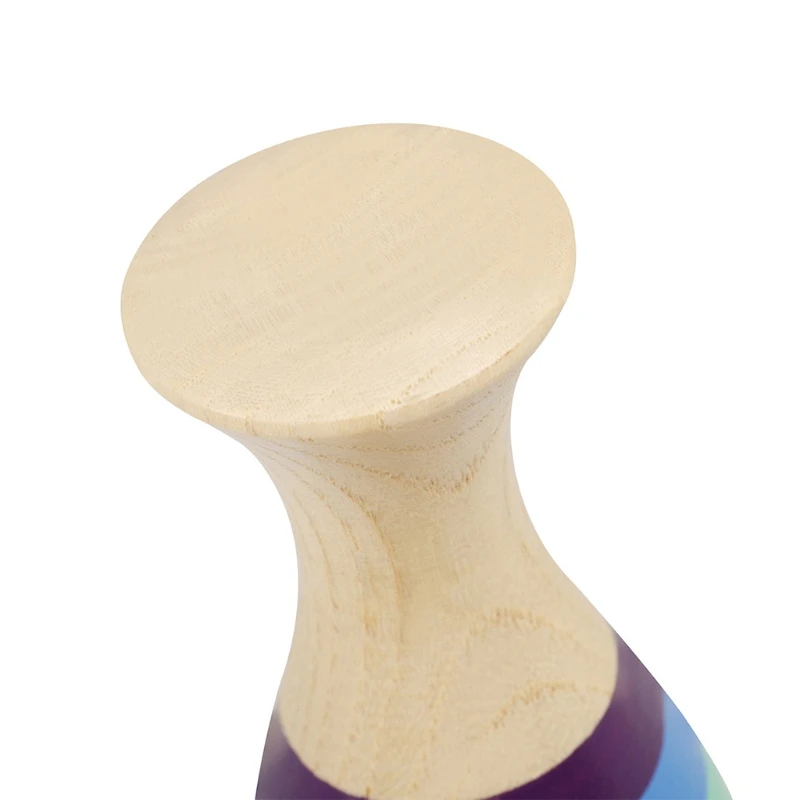 

Rainbow Fish Clapper Wooden Percussion Musical Instrument Hand-Bell for Toddler Baby Kids Gifts K3NC