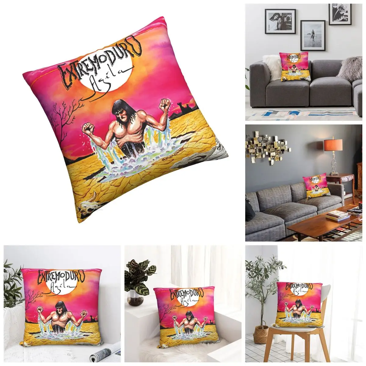 

Promo EXTREMODURO Square Pillow Novelty Weeping Willow Square Pillow Print Funny Novelty Bolster