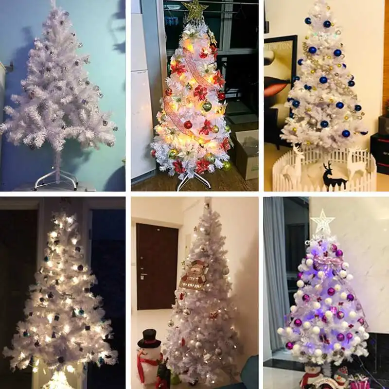 1,8 м/6 футов DIY рождественская елка Новогодний подарок стекающаяся Рождественская елка с сосновыми шишками Снежинка елка рождественский семейный декор для отеля