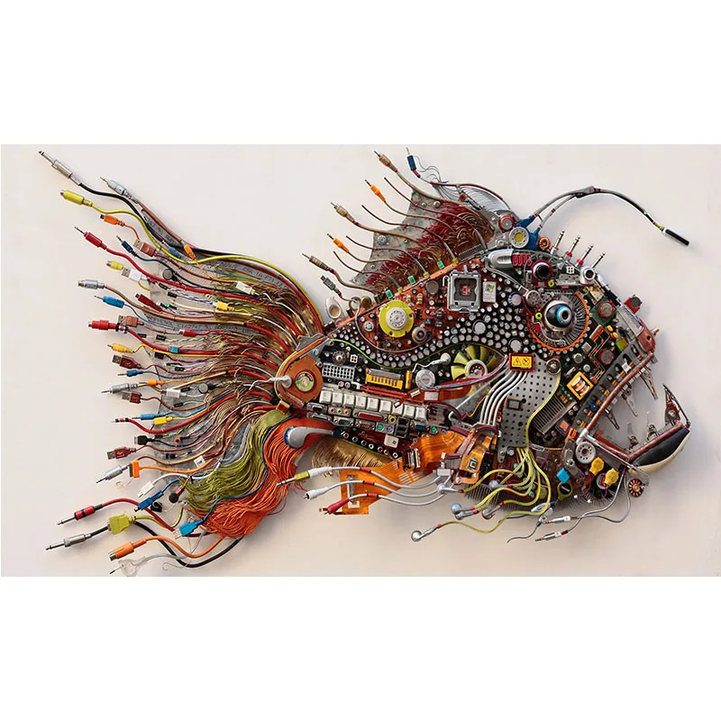 Пиранья креативная HD-печать Картина на холсте декоративная картина украшение