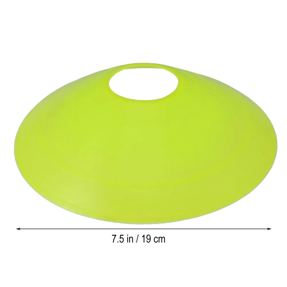 

50pcs Sport Soccer Disc Cones Football Training Disc Equipment Field Cone Markers (Yellow + Red + Blue + Green + Orange, 10 for