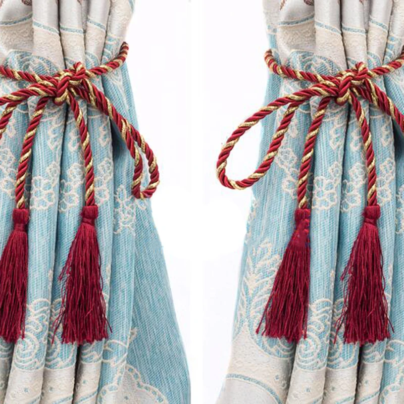 Новый Занавес Tiebacks Tassels Tieback шнур для штор домашний текстиль оконные украшения