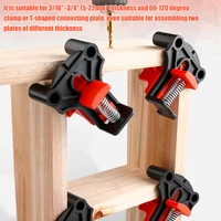 4pcs 60 90 120 degree fixed frame clamp angle clamp used for woodworking tool installers