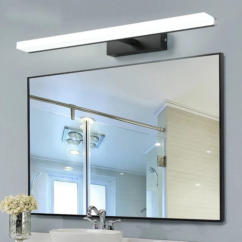 led mirror front light toilet simple modern bathroom makeup vanity cabinet anti-fog nordic wall | Лампы и освещение