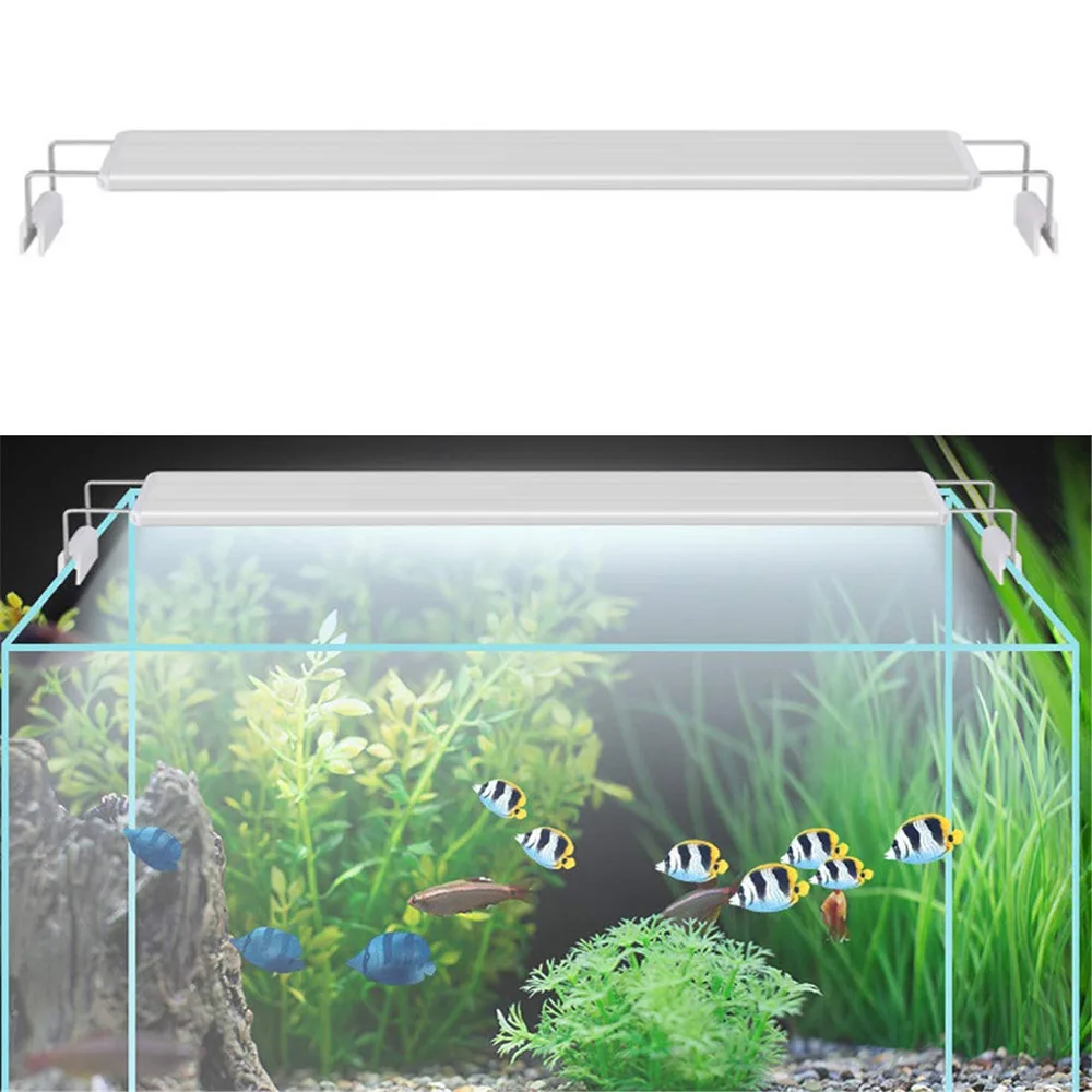 Светодиодный светильник для аквариума тонкая водонепроницаемая лампа белого и