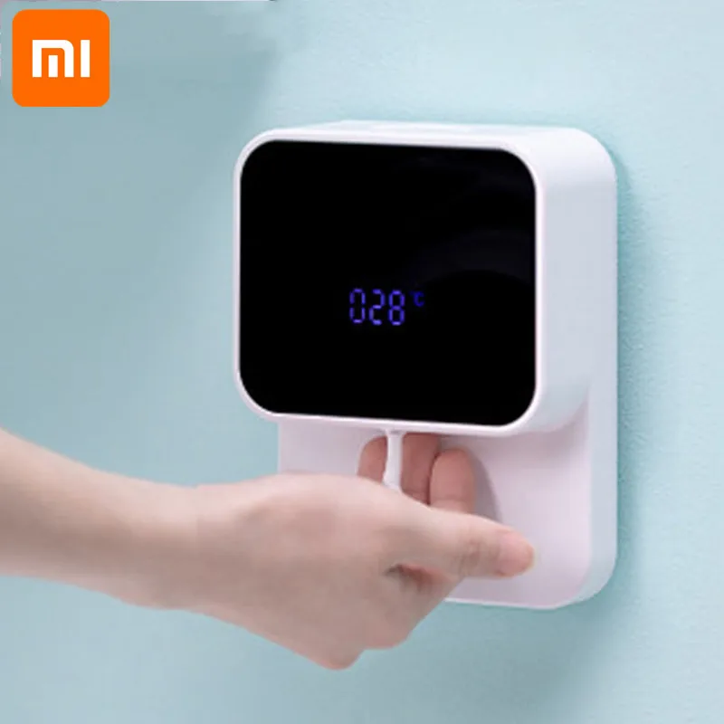 Xiaomi дозатор для жидкого мыла настенный светодиодный экран мытья рук с