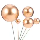 30 шт. на день рождения торт Топпер пены мяч торт украшения золотого и серебряного форма для украшения тортов торт Топпер