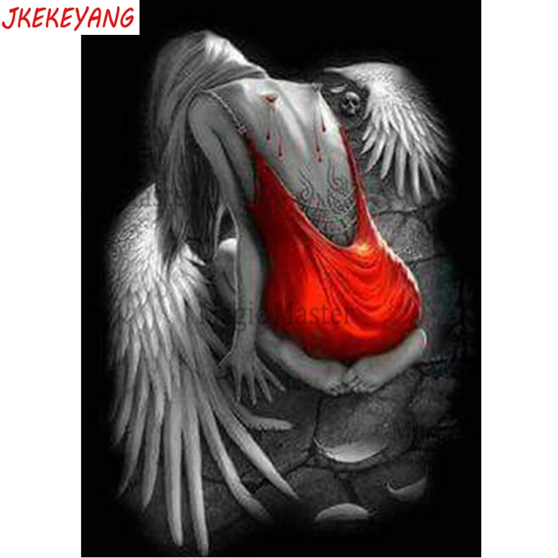 Алмазная живопись 5D &quotсделай сам&quot Ангел со сломанными крыльями мозаика