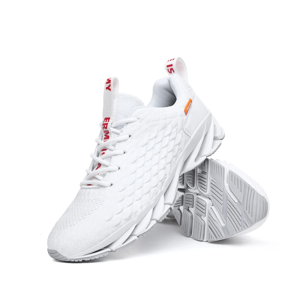 2020 Spring New Fish Scale Blade Casual Lace-up Comfortable Sports Men Breathable Gym Fly Running Mesh Fashion Shoes Sneakers |