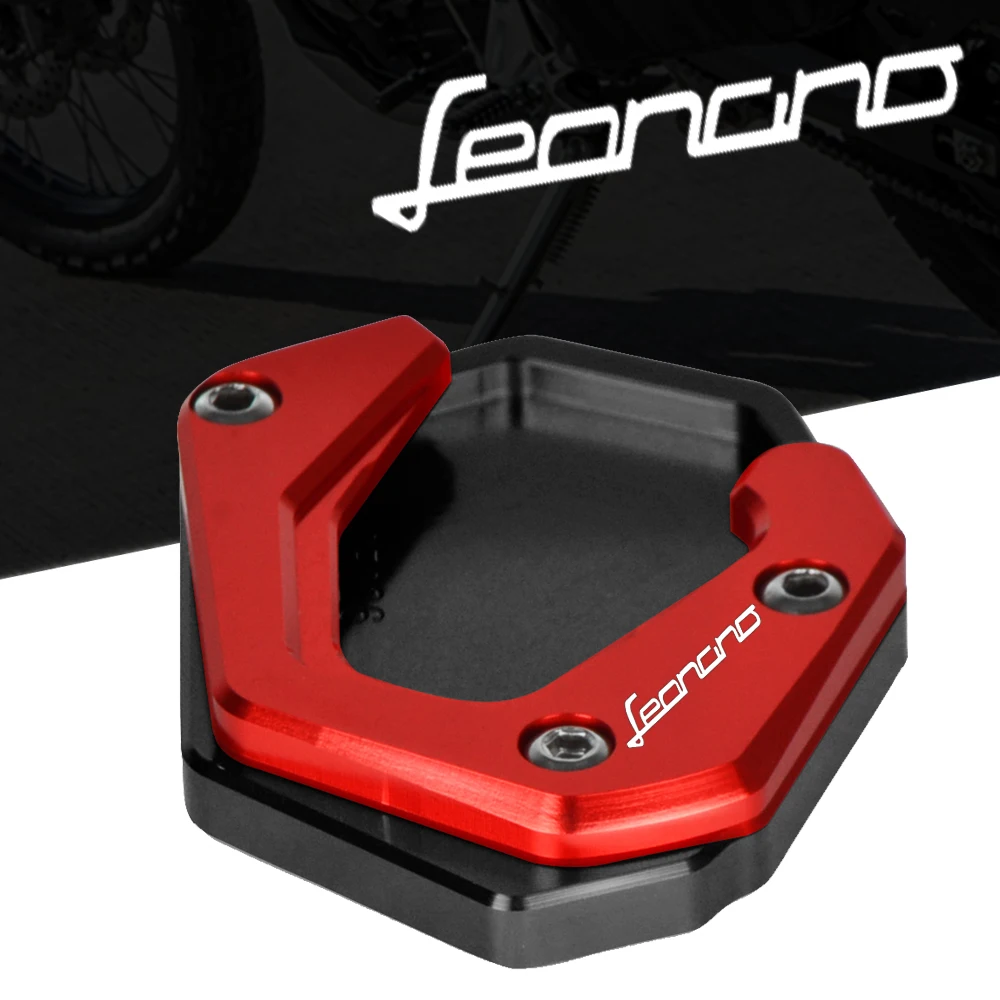

leoncino 250 500 Motorcycle Aluminum Kickstand Foot Side Stand Extension Pad Support Plate FOR BENELLI leoncino 250 leoncino500