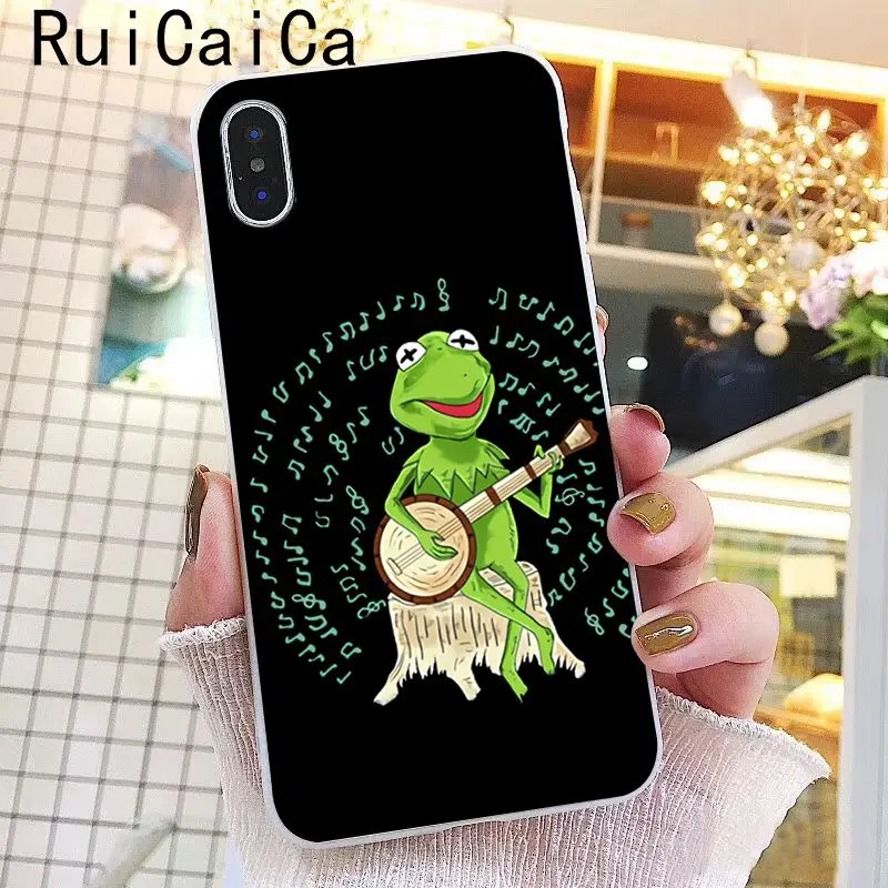 Ruicaica лягушонок Кермит милый мультфильм мягкий силиконовый чехол для телефона
