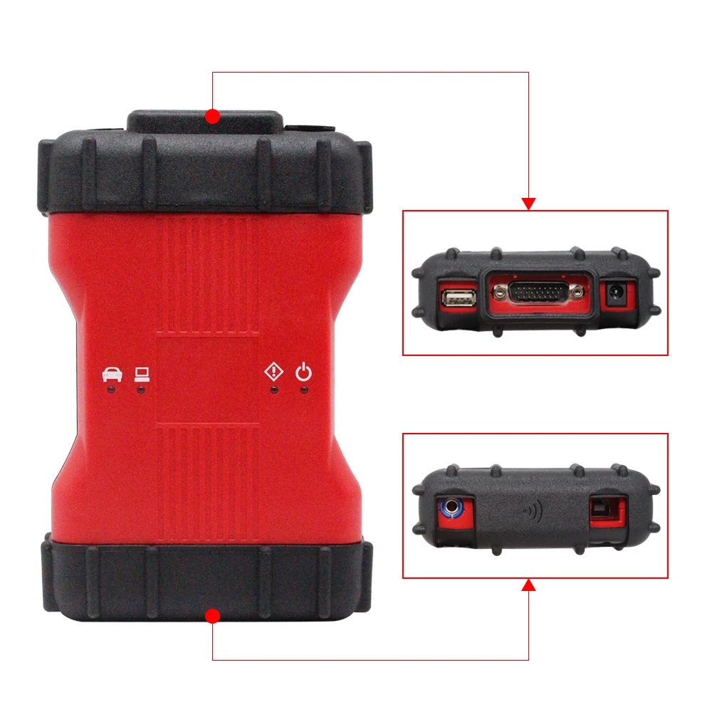 Хит продаж новейший VCM 2 многоязычный VCM2 IDS V106 диагностический сканер II VCMII OBD2 V101/V98