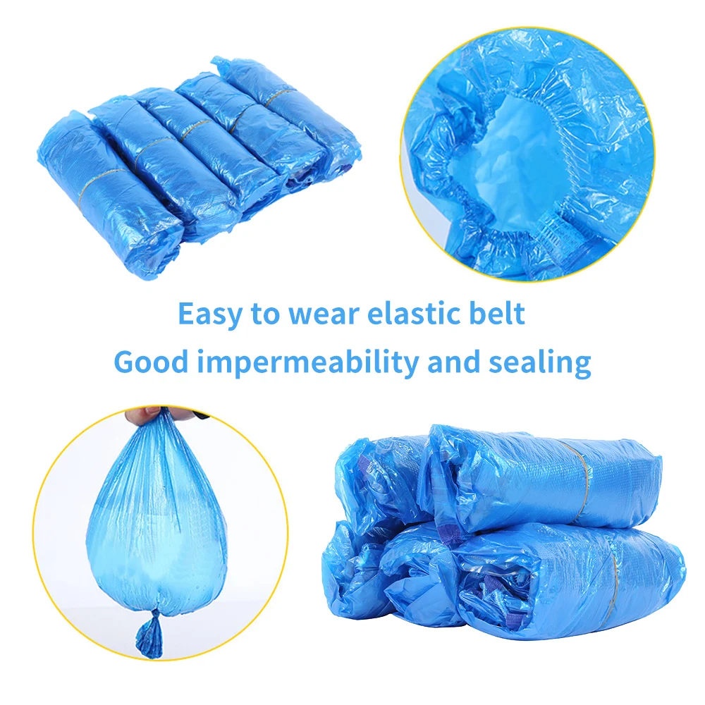 100 шт./упак. Водонепроницаемый и маслонепроницаемый одноразовый обувной чехол с