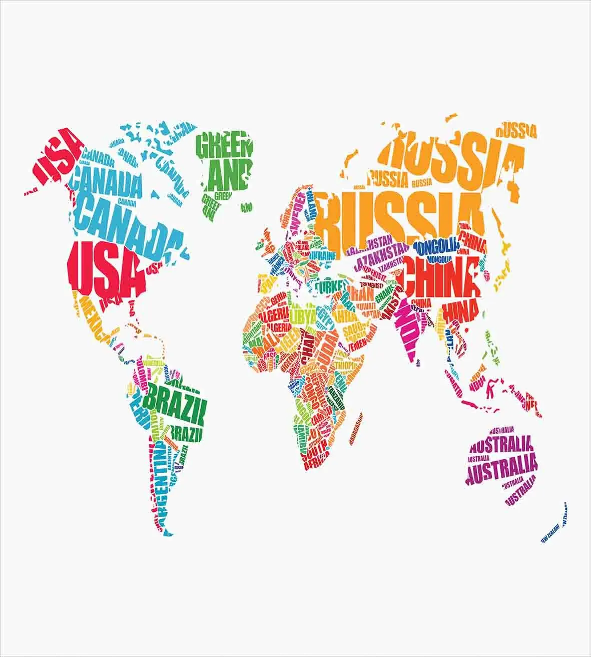 World Map Duvet Cover Set World Map with Names of The Countries Europe America Africa Asia Graphic Style Decorative 3 Piece Bed