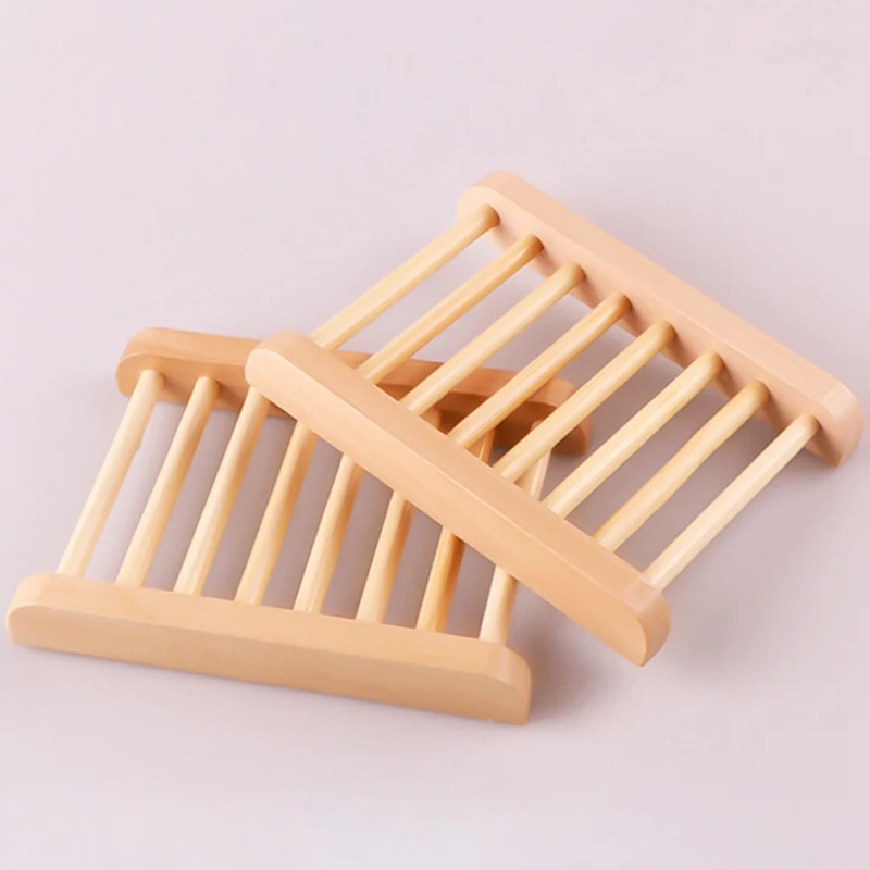 Поднос для мыла из натурального бамбука деревянный держатель полка хранения