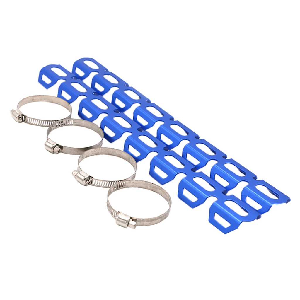 4 вида цветов теплозащита мотоцикла глушитель трубы ноги протектор с зажимами