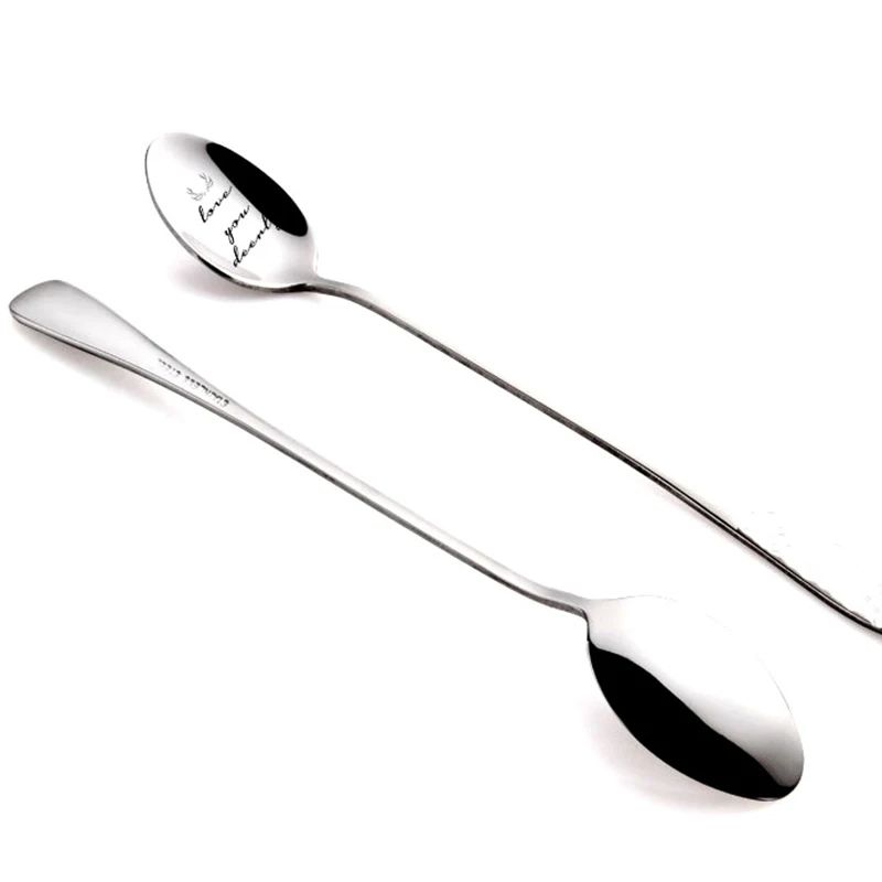 1 шт. металлические ложки "Счастливого Рождества" для празднования Рождества, украшение стола для дома, подарок Новый год, суп.