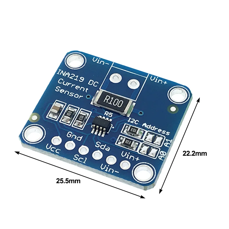 INA219 I2C interface High Side DC Current Sensor Breakout power monitoring sensor module | Электронные компоненты и