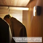 2021 Новый светодиодный движения Сенсор светильник Батарея работает Беспроводной настенный светильник Ночной светильник без бликов коридор шкаф светодиодный Двери шкафа светильник