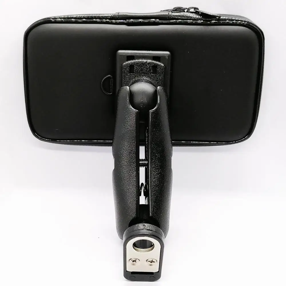 Motorcycle Scooter Mirror Rear View Cell Phone Mount Holder Waterproof Zipper Case for All Phones and GPS | Мобильные телефоны и
