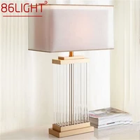 86light nordic table lamp modern creative rectangle lampshade led desk light for home living room