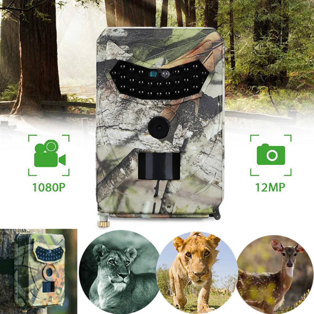 

1080P 12MP Trail Camera Infrared Night Vision Scouting Camera for Wildlife Monitoring and Farm