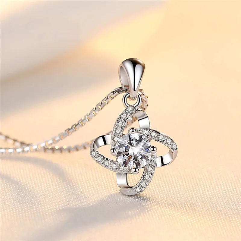 2019 модное ювелирное изделие очаровательное посеребренное ожерелье с подвеской