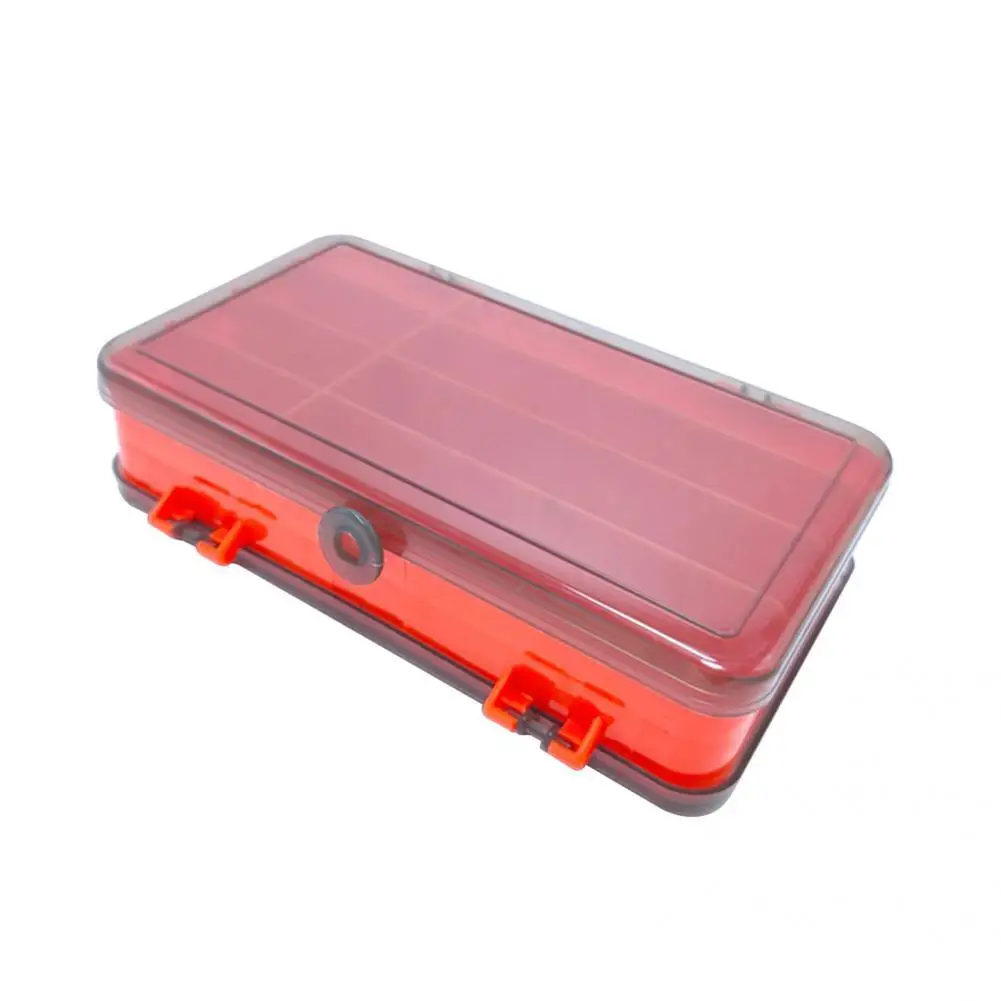 

PP Tackle Box Storage Box Case Double Sided Fishing Trays Dividers Fly Fishing Lures Hooks Organizer Fishing