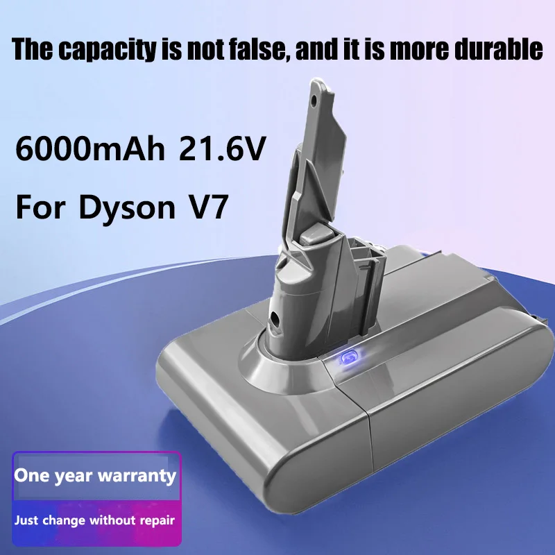 6000mAh 21.6V for Dyson V7 Battery Animal Cordless Stick Vacuum Motorhead Pro/Trigger/Animal Cleaner Batter | Электроника