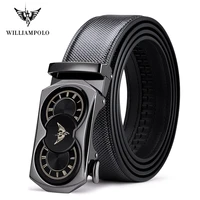 williampolo mens belt luxury brand designer leather mens strap automatic buckle waist belt gold belt pl119991 93p