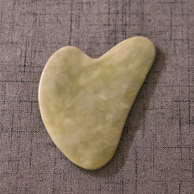 Массажная доска гуаша из нефрита натуральный камень скребок инструмент для
